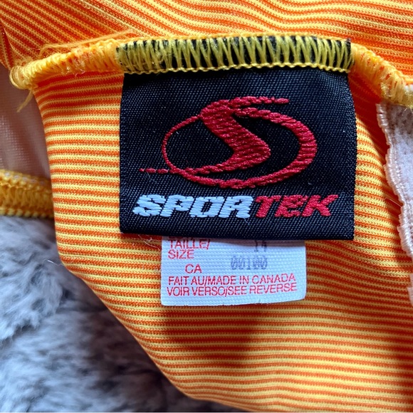 90s Spotek yellow ribbed one piece swimsuit perfect condition size vintage 14 - Picture 4 of 5